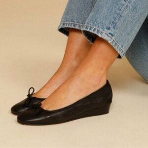 Rouje Coline Black Ballet Flats Size 36